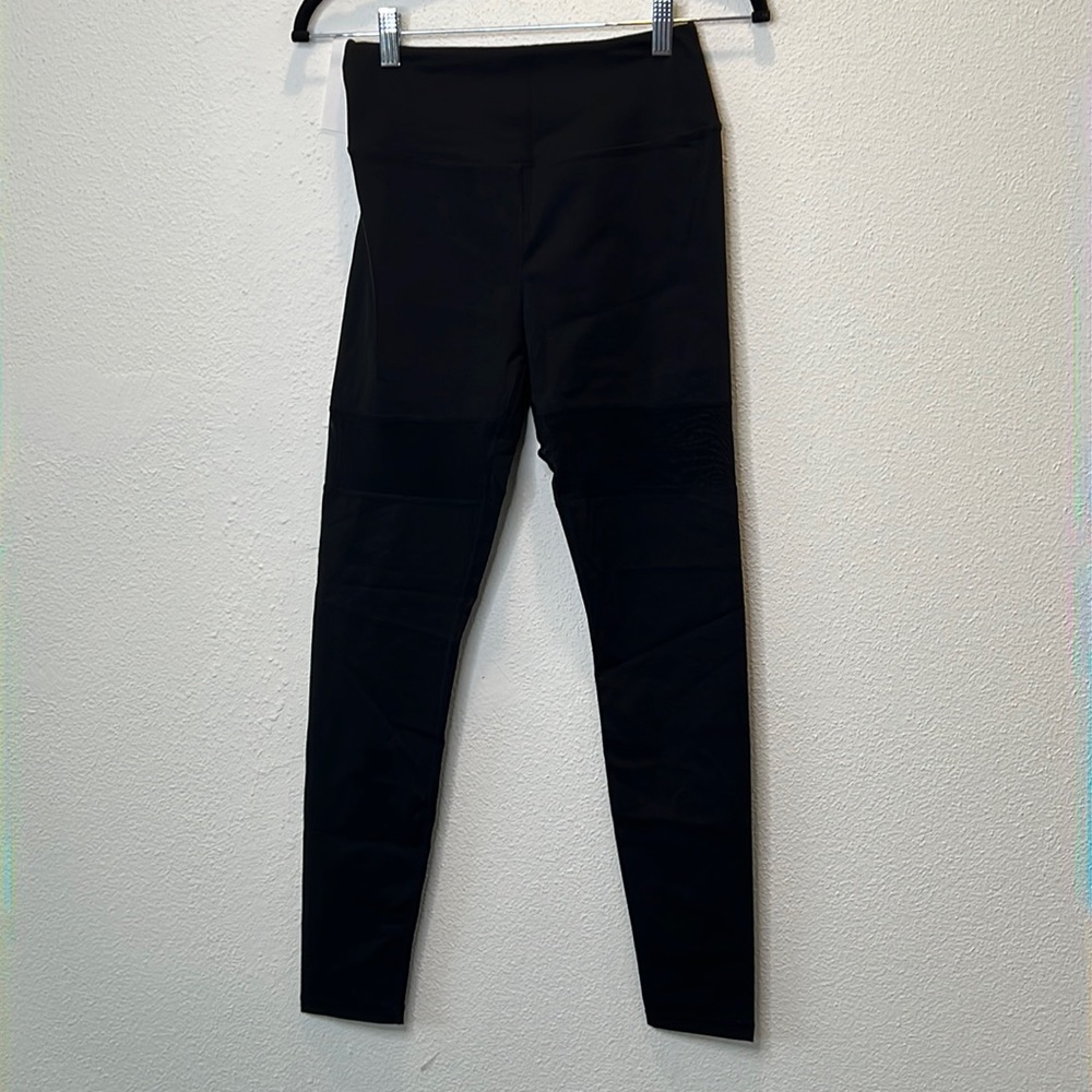 WHAT WAIST MESH DETAILED LEGGINGS